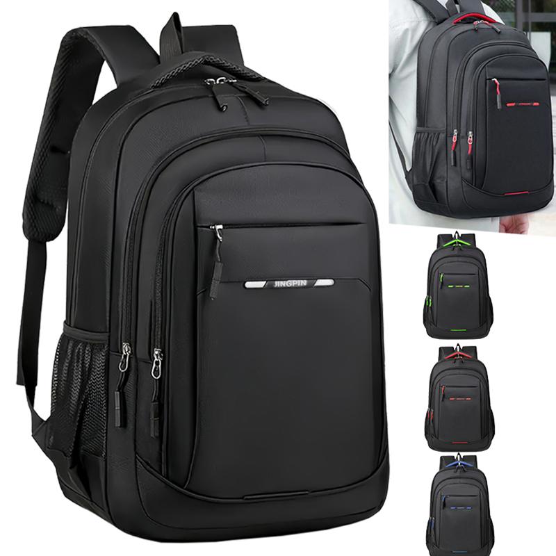 Comfort Padded Business Laptop Backpack Men Oxford Cloth Rucksack With Luggage Strap for School Work Outdoor Trip
