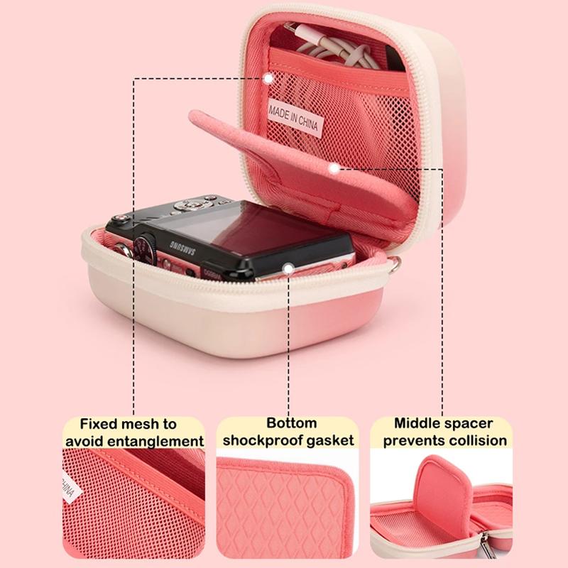 Digital Camera Bag Hard Case Cover for Canon PowerShot G9X G7X SX620 SX610 Sony ZV1F ZV1 RX100 VII VI V VA IV Gopro Hero 12 11