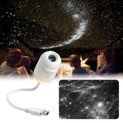 2-in-1 Sternenprojektor Nachtlicht mit Touch-Steuerung Einstellbare Helligkeit USB Tragbarer Sternenhimmel-Projektor für Schlafzimmer Kinder Erwachsene Augenschonend