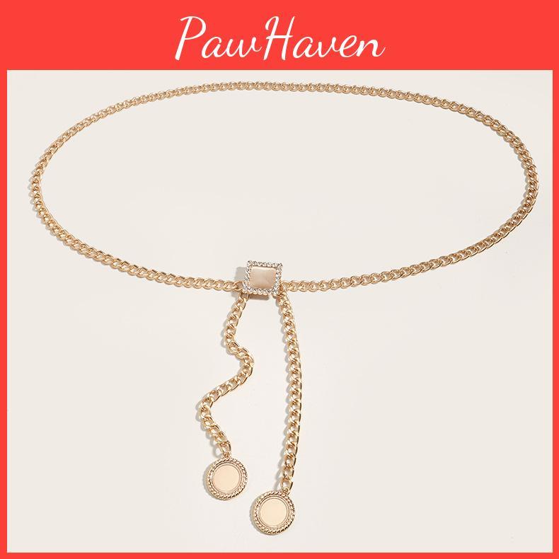 Pink Simulation Fashion Gemstone Decoration Women Casual Waist Chain Daily For