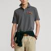 Polo Ralph Lauren Slim Fit Three Pony Logo Print Short Sleeve Polo Shirt Men tops Gray MNPOKNI1N821-453