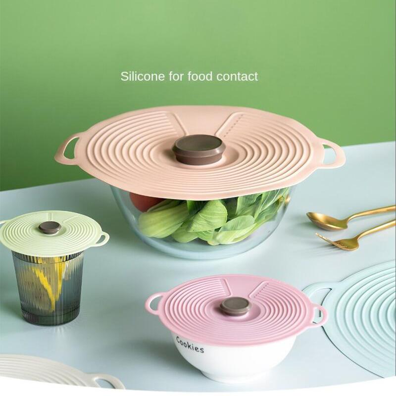 Heat Resistant Microwave Splatter Cover Silicone Fresh-Keeping Cover Boil Over Protector Boil OverUniversal Lid Leak Proof