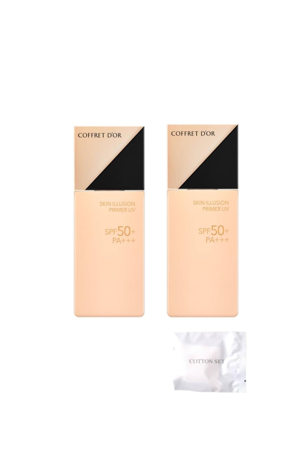 

of COFFRET Skin Illusion Primer UV Makeup Base Normal 25ml Original Cotton Included [Set 2] D OR