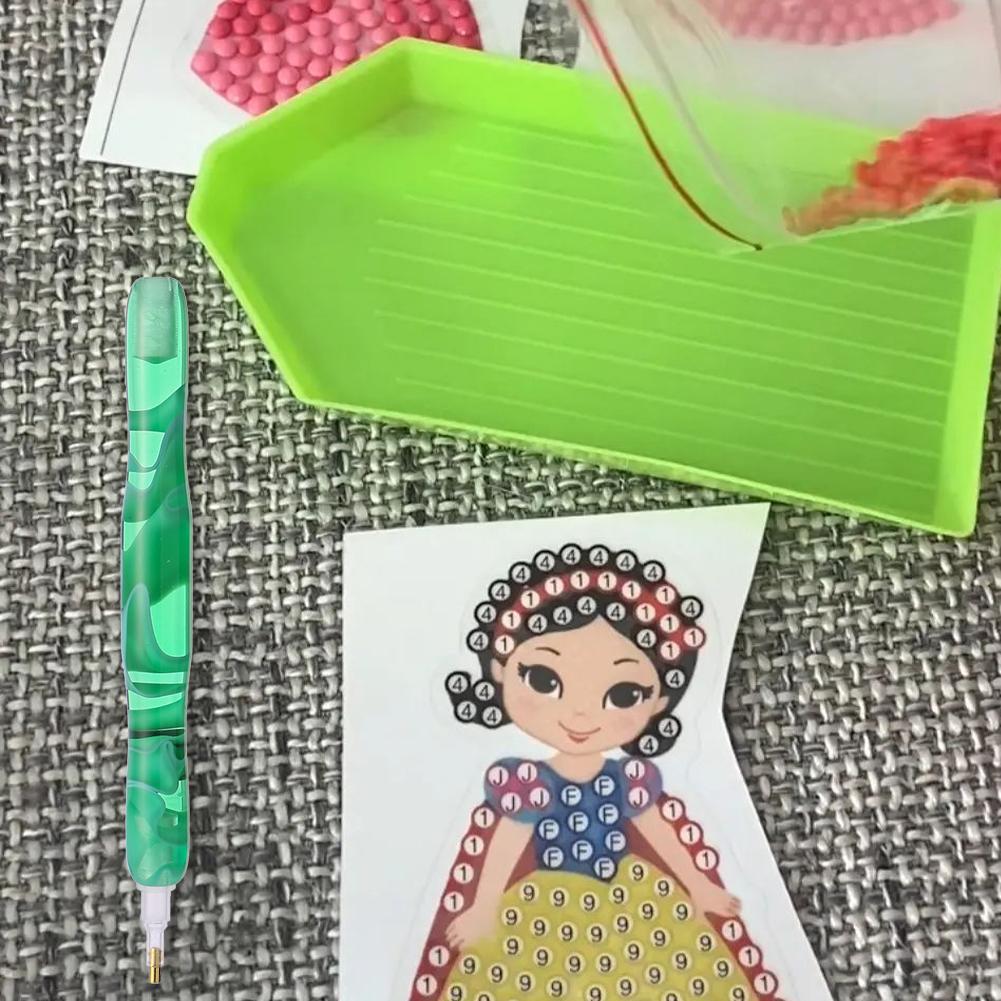 Diamond Painting Stylus mit Klebeknete Roller Diamond Painting Stift Set Harz 5D Diamond Painting Stift für DIY 5D Diamond Painting