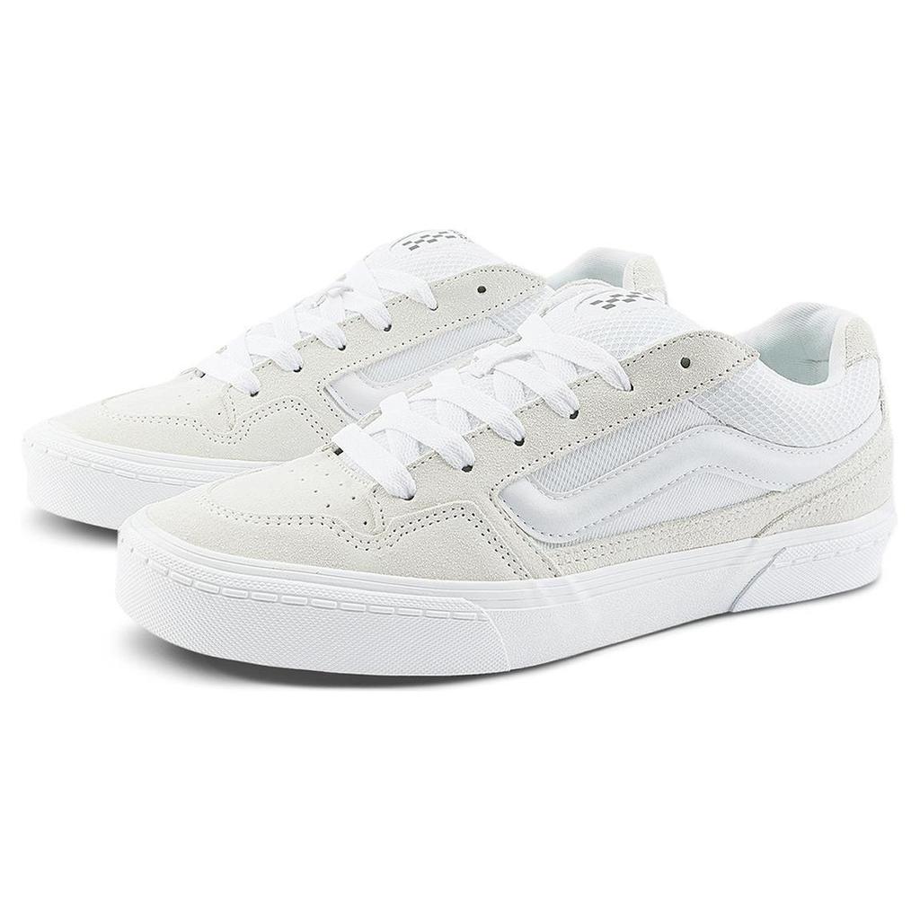 Vans Caldrone Retro Comfortable Durable Breathable Low-Top Skate Shoes Men Sneakers White Gray VN0A5JM2WWW