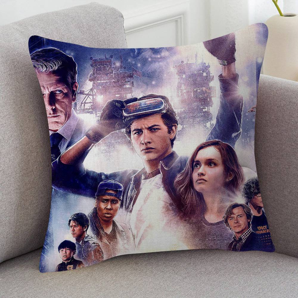 Movie Ready Player One Cute Cartoon Twodimensional Pillowcase Bedroom Sofa Cushion Cover Nap Pillow Cover