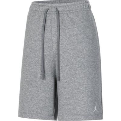 Logo Embroidered Drawstring Straight Casual Shorts Men Bottoms Gray FQ4535-091