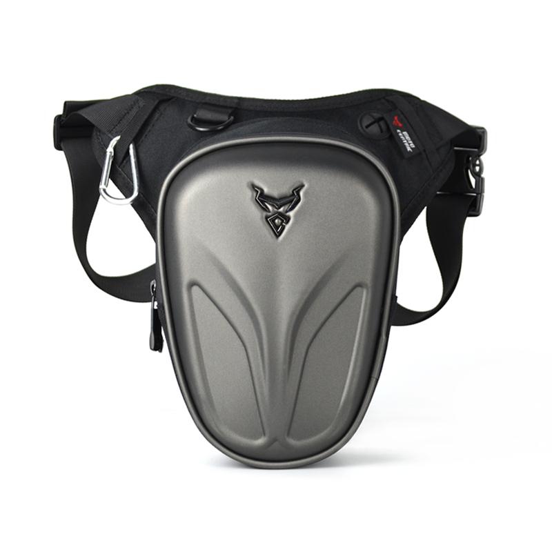 Waterproof Motorcycle Wasit Bag Drop Leg Bag Outdoor Casual Moto Bag Fanny Pack Motorbike Hard Shell Hip Belt Backpack