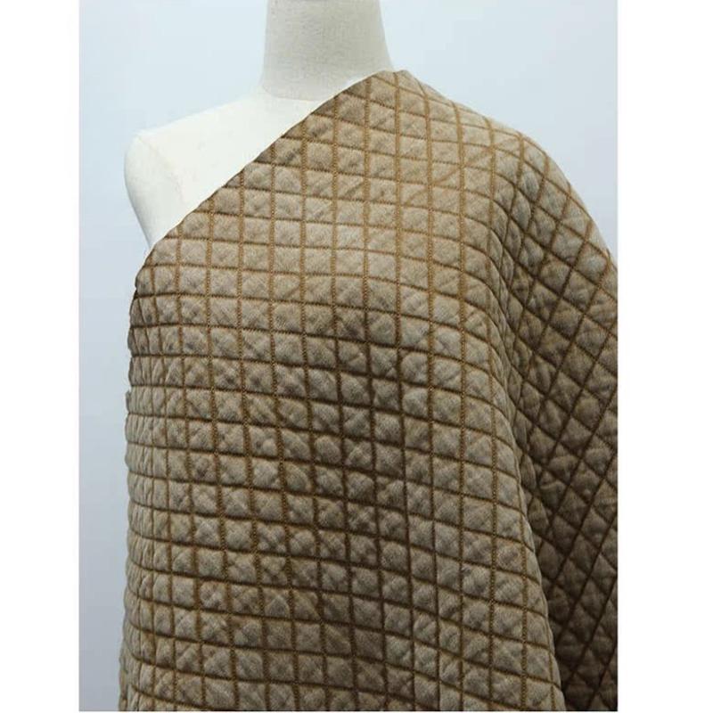 Quilted Cotton Washed Denim Fabric Autumn Winter Retro Thickened for Clothing Bag Designer Handmade Diy Sewing Material Cloth