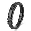 Black Leather Rope Cowhide Men's Student Leather Woven Bracelet Handmade Multilayer Leather Bracelet 2026