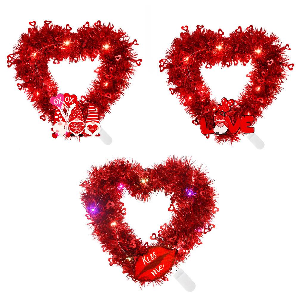 Adorable Led Love Heart Garland For Memorable Valentines Day And Wedding Events
