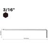 VESSEL (VESSEL) hex bar ball point L type wrench long type 3/16 inch 8300BP-LIN