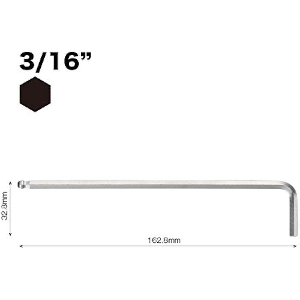 VESSEL (VESSEL) hex bar ball point L type wrench long type 3/16 inch 8300BP-LIN