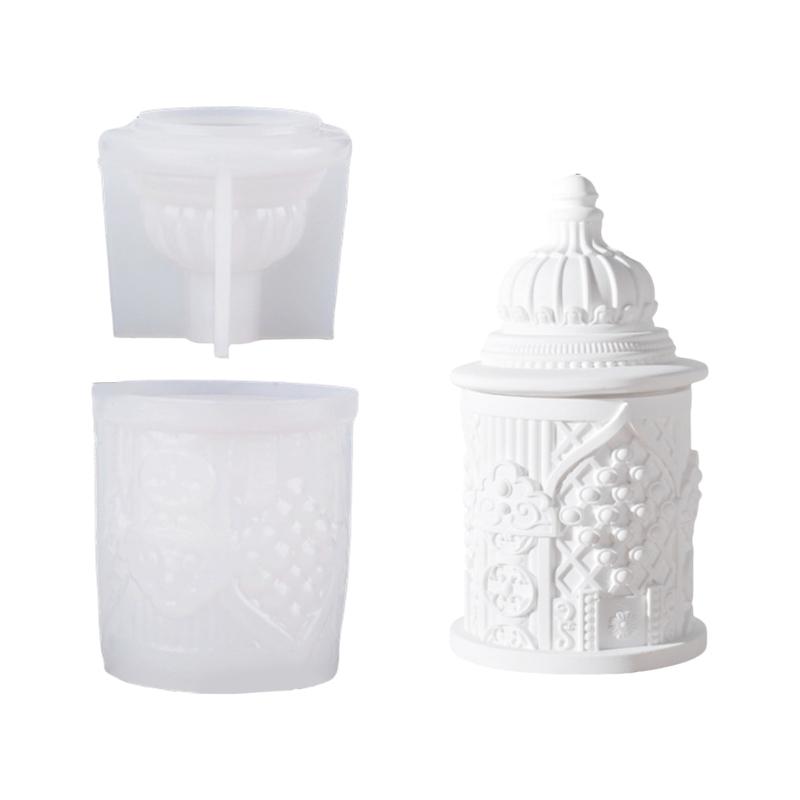 Multipurpose Castles Memories Shaped Silicone Mould for Resin Art Candle Containers Craft Projects Easy Release