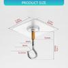 Plant Hanger Removable Strong Adhesive Ceiling Hooks Multipurpose Hanging Solution For Curtains Lights Decoration