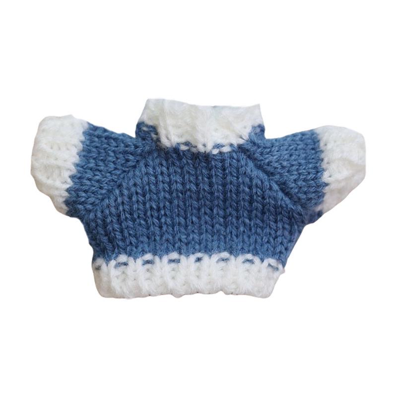 Rochie Mini Păpușă Lână 5cm cu Ursuleț de Pluș și Cap de Cățeluș pentru Accesorii DIY