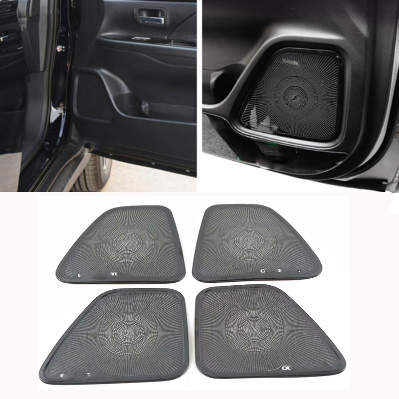 For Mitsubishi Outlander 2013 -  Door Audio Speaker Loudspeaker Frame A  Pillar Horn Decoration Cover Interior Accessories