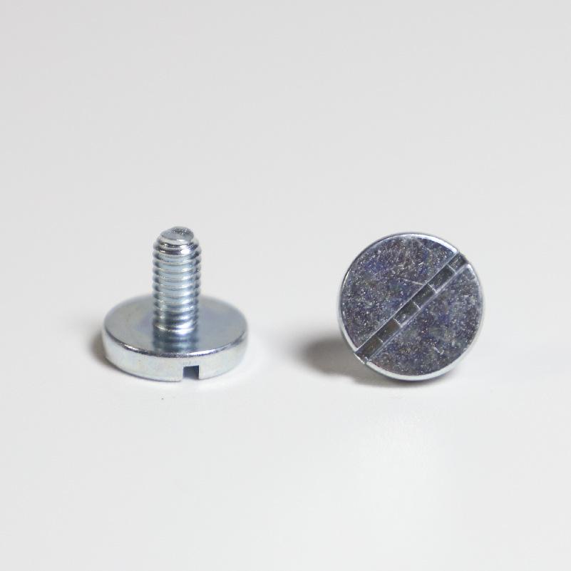Blue Zinc Grade 8.8 Flat Head Slotted Machine Screw