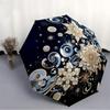 1pc Floral Celestial Automatic Folding Umbrella   Compact 8 Rib Design, Durable Iron Frame for Travel, Outdoor,  a0920095