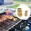 L8RE Quick Connecting Propane Fitting Brass Plug for Gas Appliances with Safety Features Outdoor Cooking Accessories