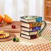 3D Painted Book Mug Coffee Cup for Librarian Teacher