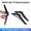 1Pair Base Televisions Tabletop Base Stand Legs Pedestal Stand Replacement Mount Leg Plastic Legs Feet Universal Pedestal Foot