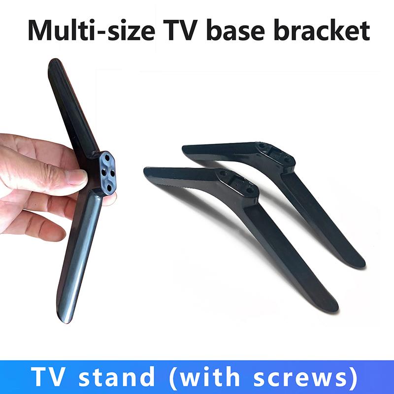 1Pair Base Televisions Tabletop Base Stand Legs Pedestal Stand Replacement Mount Leg Plastic Legs Feet Universal Pedestal Foot