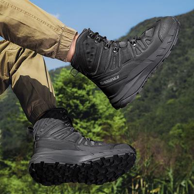 New Outdoor Hiking High-top Mountaineering Training Combat Boots Military Fan Shoes Autumn and Winter Tactical Shoes