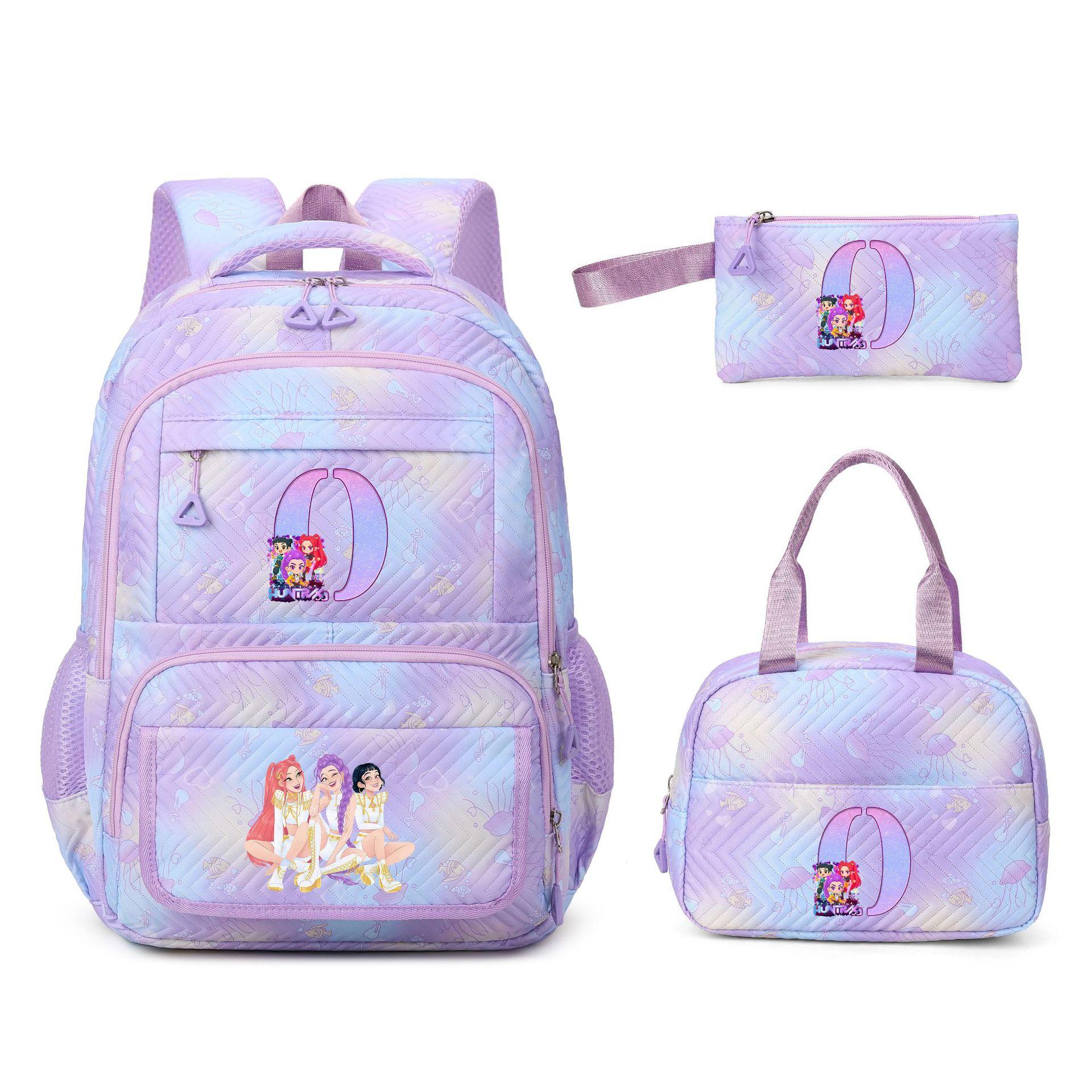 3-delige Schoolrugzakset voor Studenten Grote Capaciteit Oxford Stof Schooltas met Schouderband en Etui 3 piece set
