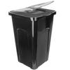 KADAX Trash Can Waste Container for Sorting 50L Bucket Black Container