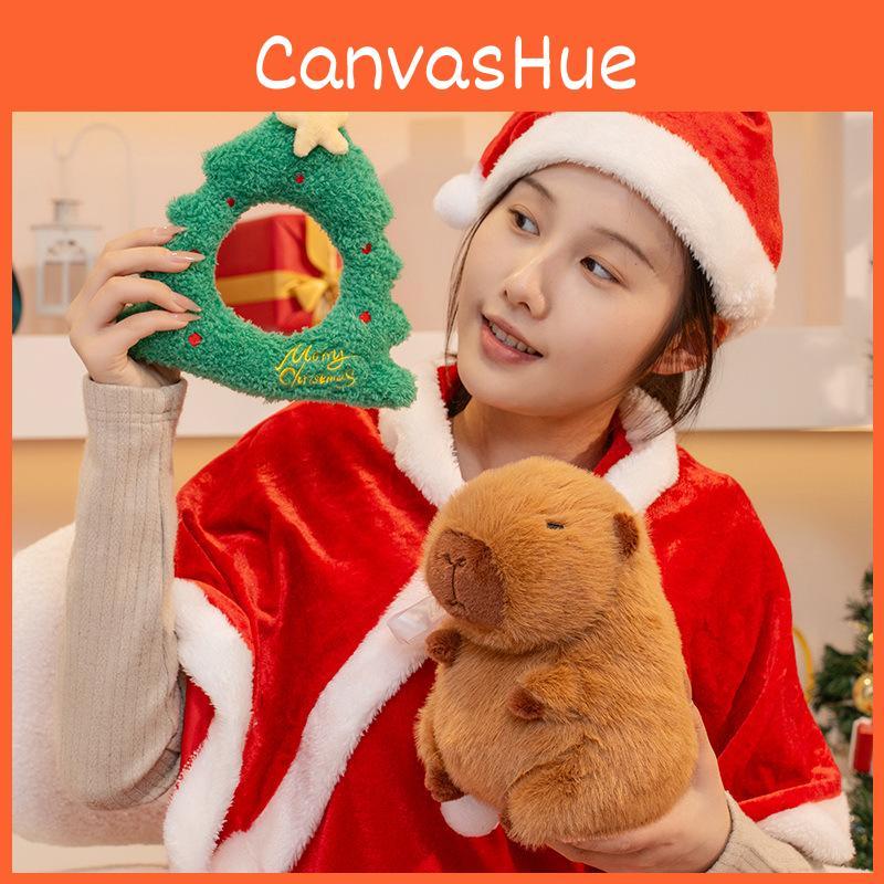 Capybara Christmas Plush Toy Festive Xmas Decoration Stuffed Doll Kids Gift