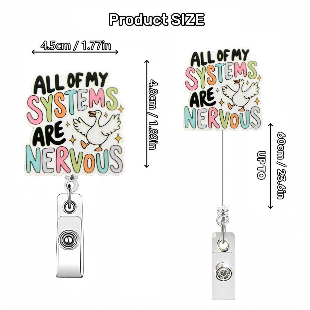 Glitter Acrylic Bottle  Badge Reel Retractable ID Badge Holder With 360 Rotating Alligator Clip Name Holder