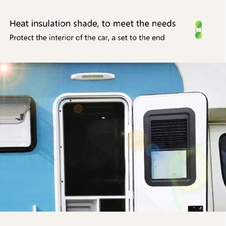 Privacy Shade Double Layer Sun Blocker Trailer Door Blind for Entry Door Window