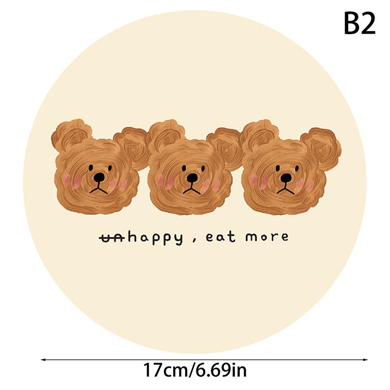 1pcs Bear Coasters Creative Ceramic Heat Insulation Mats Simple Household Absorbent Anti-scald Pot Mat Kitchen Home Accessories