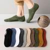 5 Paia Calzini Corti da Uomo Alta Qualità Bassi Crew Caviglia Antiscivolo Cotone Morbido Traspirante Estate Autunno Colore Unico Calzino per Uomo