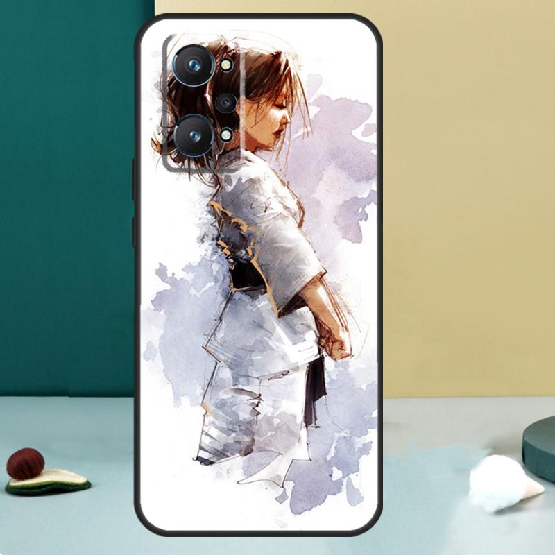 Kung Fu Karate Taekwondo Krijgskunst Voor Realme GT 6T 5 6 GT 7 Pro C67 C75 C61 C55 C53 C51 C21Y C25S 10 11 12 13 14 Pro Plus Hoesje