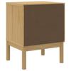 Nightstand Wax Brown 45 x 39 x 57 cm Solid Pine Wood