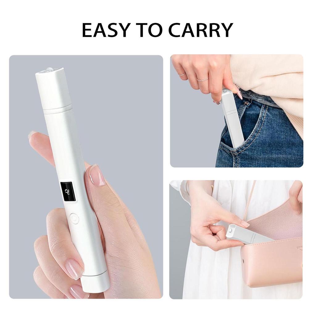 Portable Rechargeable Nail Art Curing Lamp with Quick-Drying and Retractable Stand