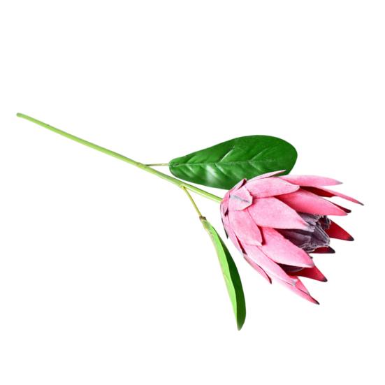 

Artificial King Protea Flowers Lifelike Tropical Floral Arrangements Faux Protea Cynaroide with Stem for Wedding Centerpiece Home Office Table Decor B