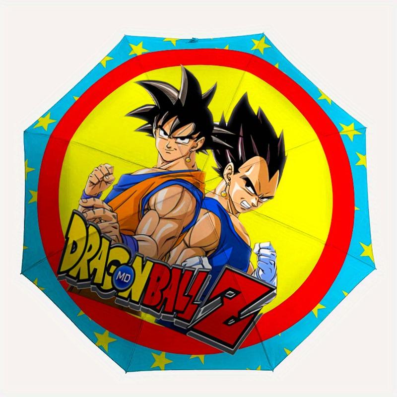 

1pc Dragon Ball Automatic Folding Umbrella, Portable Collapsible Design, 8-Rib Iron Frame, , All-Season Casual Outdoor Accessory for Christmas Birthda