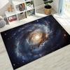 Dreamy Galaxy Universe Space Stars Black Hole Earth Rug for Bedroom Living Room Sofa Home Doormat Decor,Kid Non-slip Floor Mat