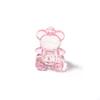 Acrylic Transparent Bear Pendant DIY Necklace & Phone Chain Jewelry Accessory