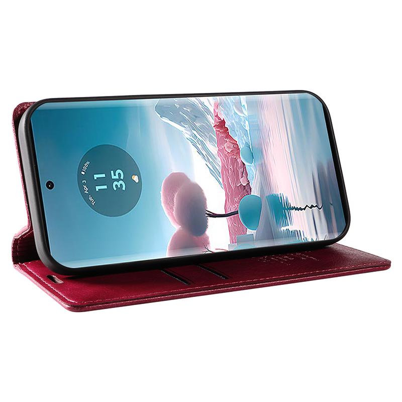 YIKATU YK-006 Für Motorola Edge 40 Neo 5G Fall Magnetische Flip Folio Leder Brieftasche Telefon Abdeckung