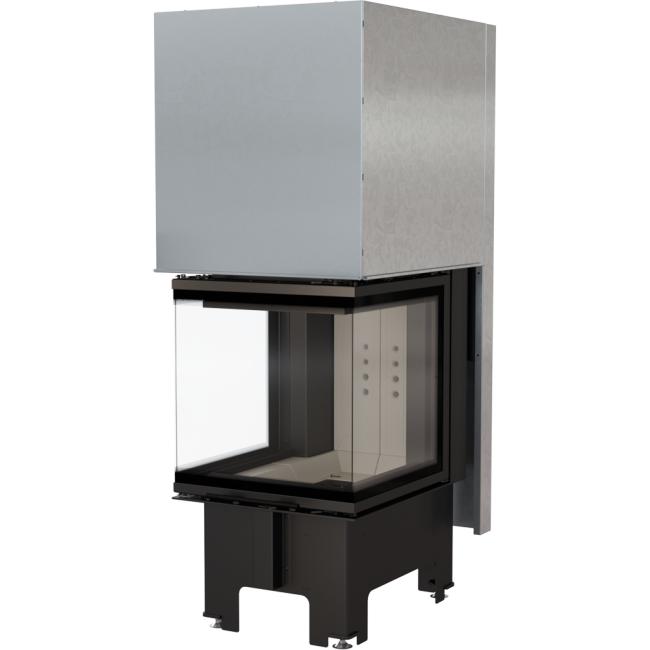 Steel fireplace KRATKI NBC 500/500 8 kW Ø 200 Lift-up self closing door