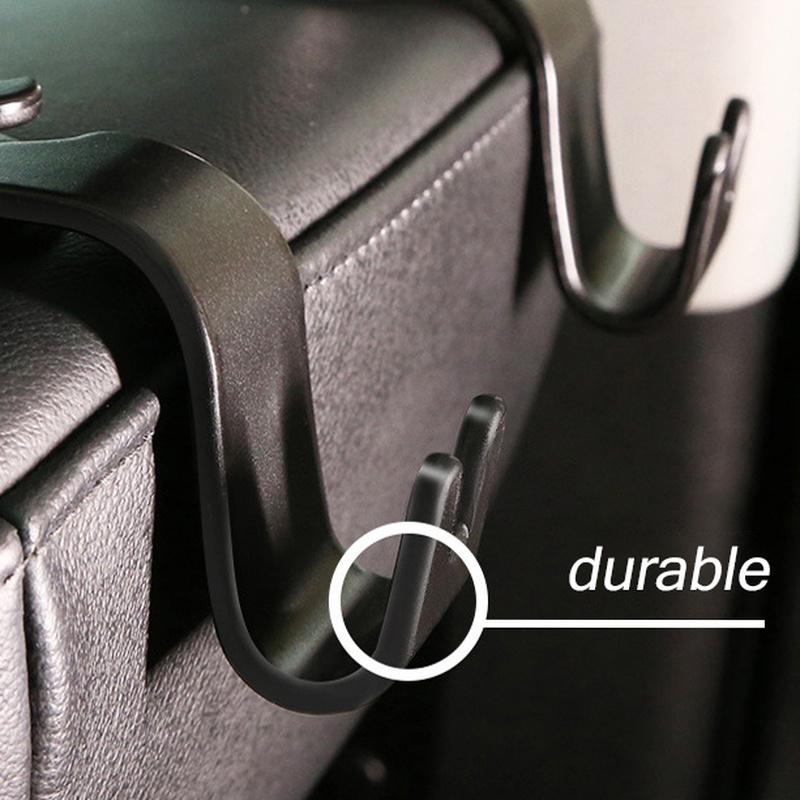Universelle Auto Rücksitzhaken Auto Innenraumteile Tasche Aufbewahrungshänger Kopfstützenhalter Hängender Halter Langlebig Tragkraft 20kg