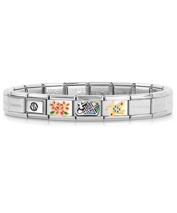Nomination Bracelet Steel Composable Sky Garden Set Steel-Set100