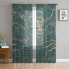 Marble Nordic Style Tulle Sheer Curtains for Living Room Decoration Window Curtain for Bedroom Kitchen Voile Organza Drapes