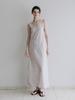 Slim Tie Flower Pattern Sleeveless Dress Sw6Mo795-71
