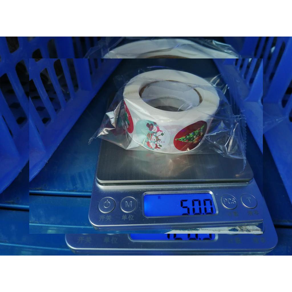 Pack Sticker Christmas Holiday Gift Decorating Gift 1 Roll 500 Posts Christmas