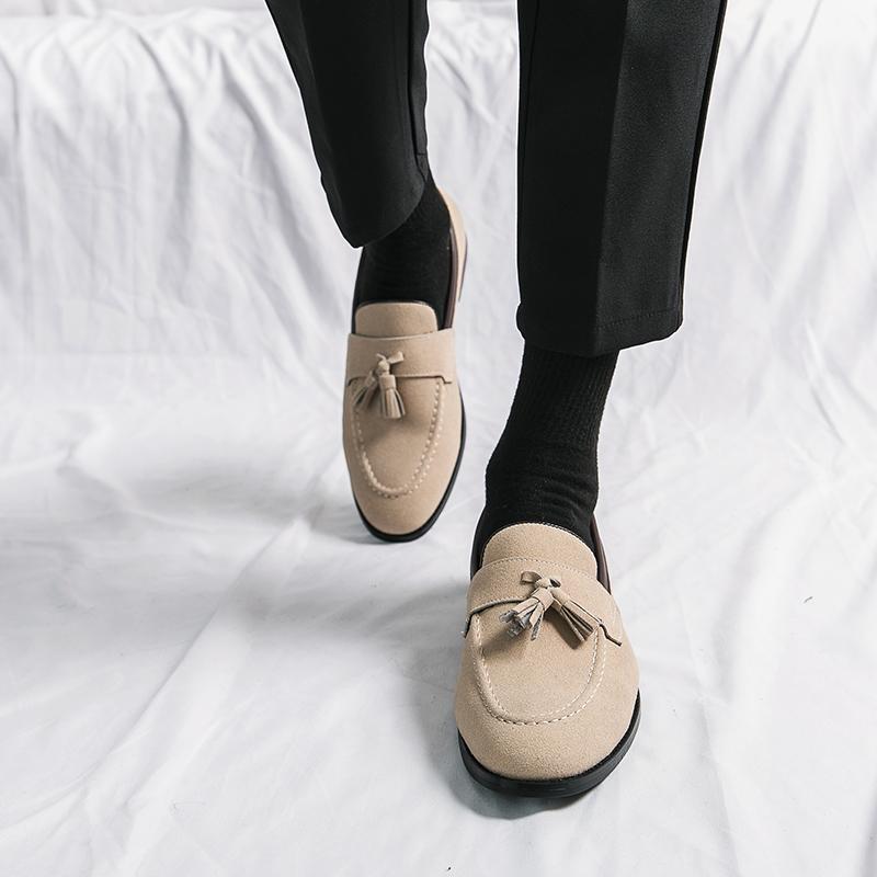 Luxury Brand Mens Slip on Shoes 2024 Leather Fashion Casual Footwear Men Lightweight Male Comfortable Loafers Men Coiffeur Shoes